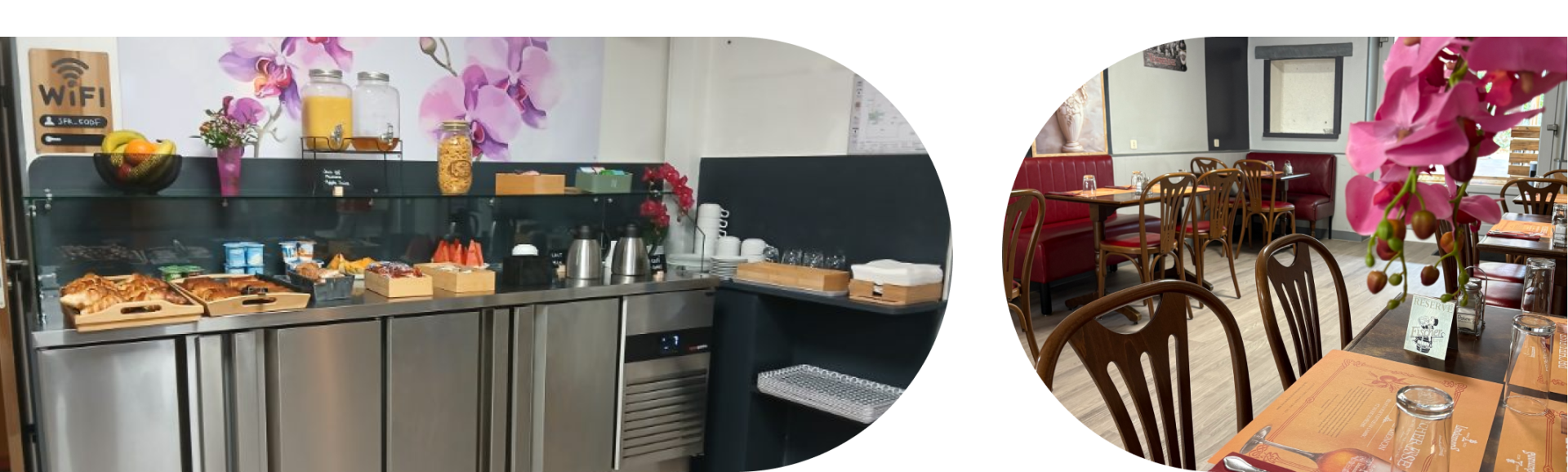 Le restaurant - Les 3 Orchidées - restaurant MONT-SOUS-VAUDREY - Restaurant Saint Aubin - restaurant a faire MONT-SOUS-VAUDREY